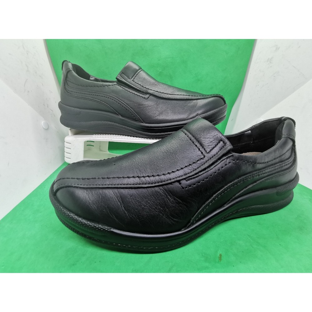 SAS Cruise Black Leather Motion TechnologyComfortable Loafers Shoes Wom Siz 9.5M